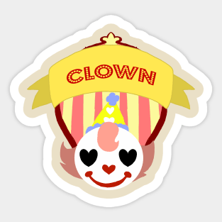 Cute Little Clown Sticker